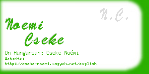 noemi cseke business card