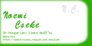 noemi cseke business card